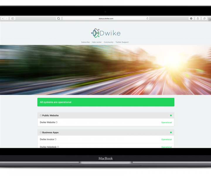 Dwike Status Homepage