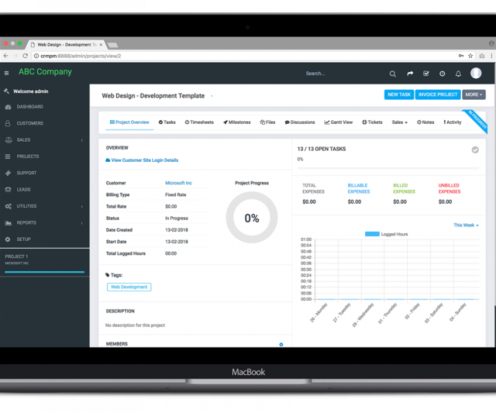 Project Management Homepage- Ingress IT